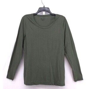 No Boundaries Shirt Womens Size XL Green Long Sleeve Lightweight Pullover Top